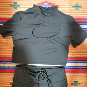 Fitness two piece abstract modern